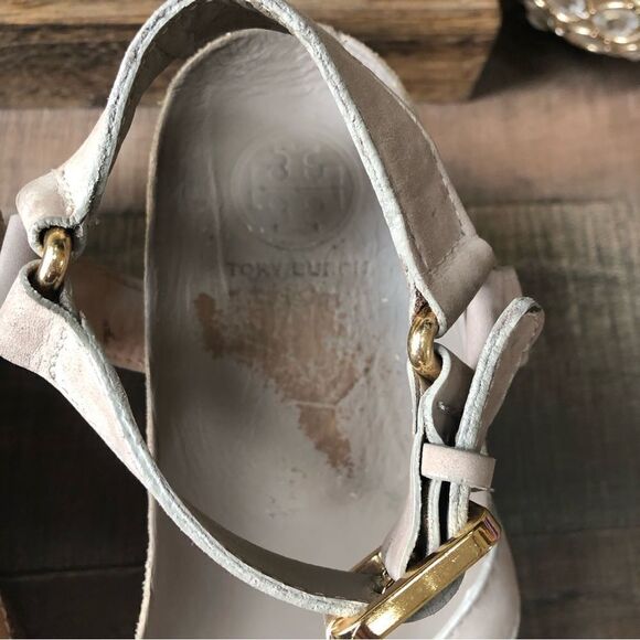 Tory Burch Brenden Crocodile Wedge - Picture 3 of 13